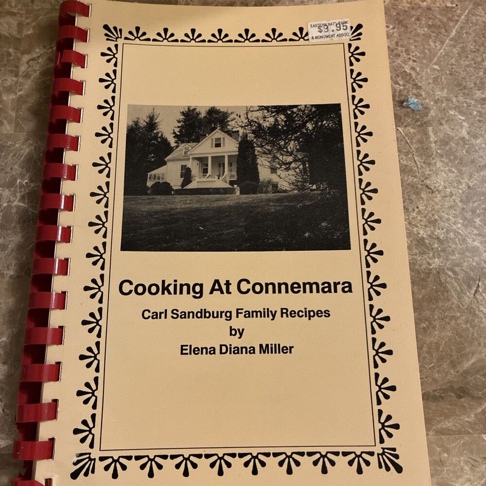 Vintage Cooking At Connemara Carl Sandburg Family Recipes Diana Miller SIGNED!